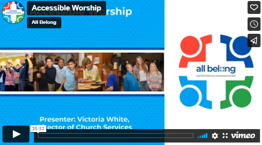 Accessible Worship Training